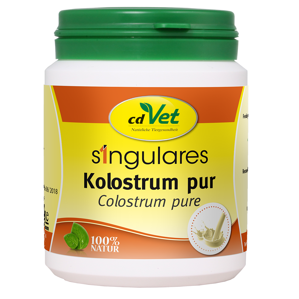 cdVet Singulares Kolostrum pur für Hunde, Katzen, Pferde/Ponys und Tauben
