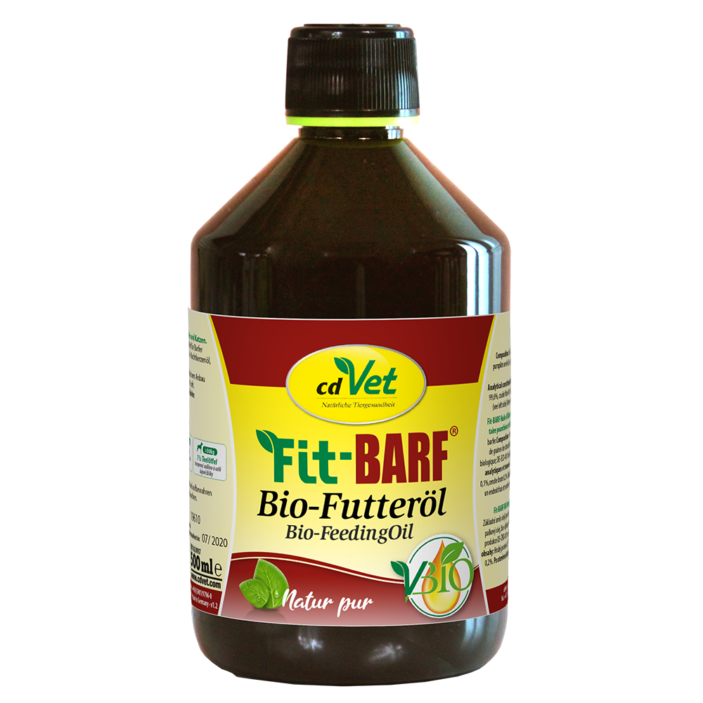 cdVet Fit-BARF Bio-Futteröl für Hunde und Katzen