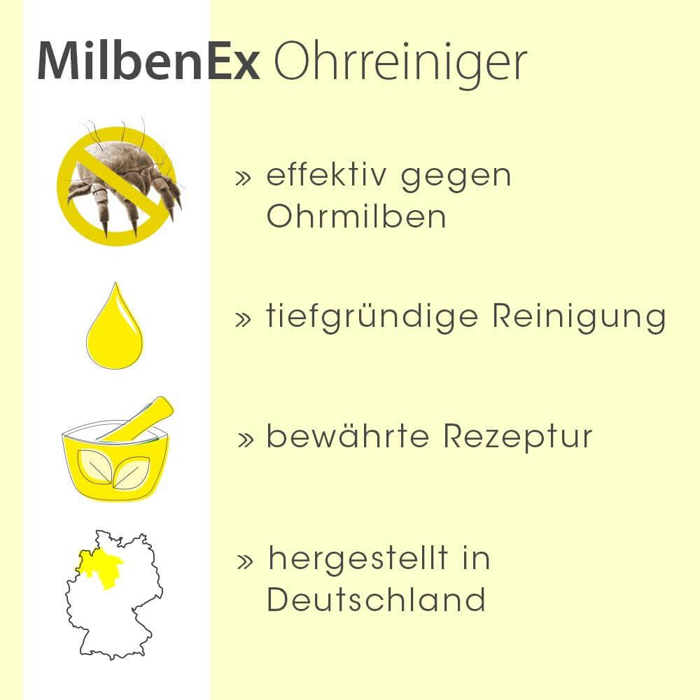 cdVet MilbenEx Ohrreiniger für Hunde, Katzen und andere Heimtiere