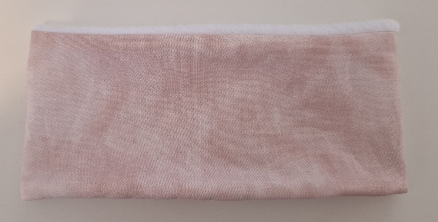 Hundeloop rosa/weiß