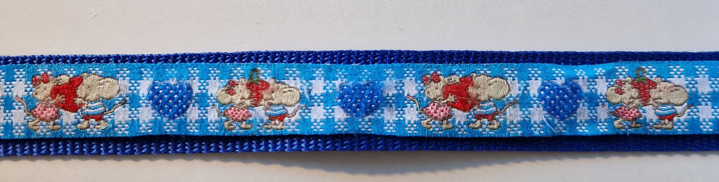 Halsband mit Webband, verstellbar