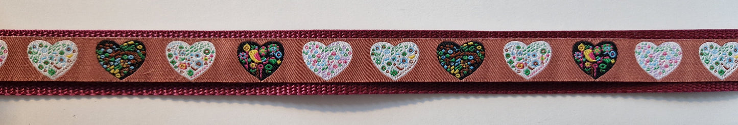 Halsband mit Webband, verstellbar