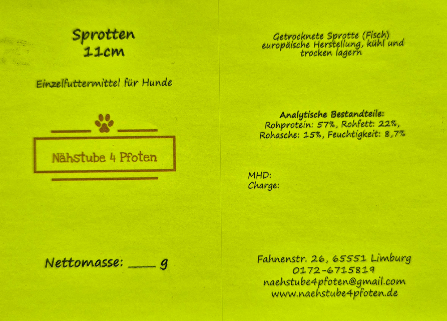Sprotten groß 11cm