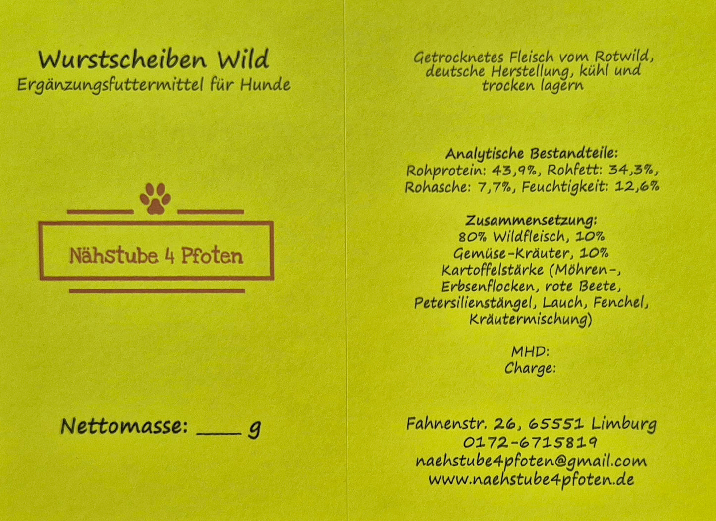 Wurstscheiben Wild