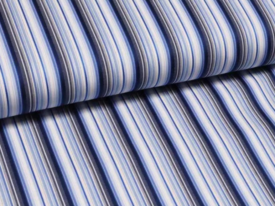 Halstuch/Dreieckstuch/Bandana blau gestreift