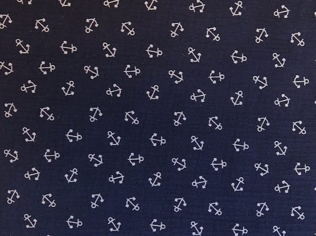 Halstuch/Dreieckstuch/Bandana Anker blau