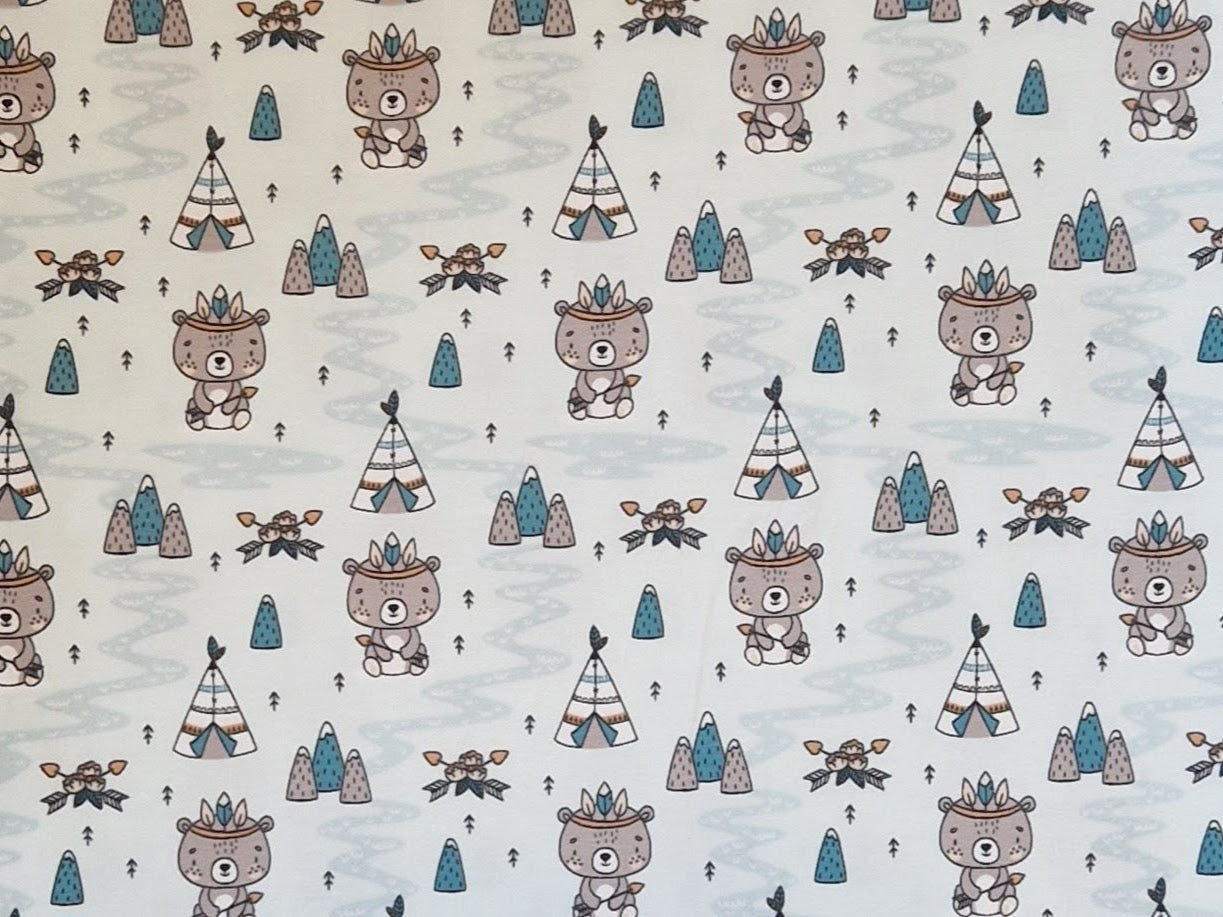 Hundehalstuch/Dreieckstuch/Bandana Indianerbär