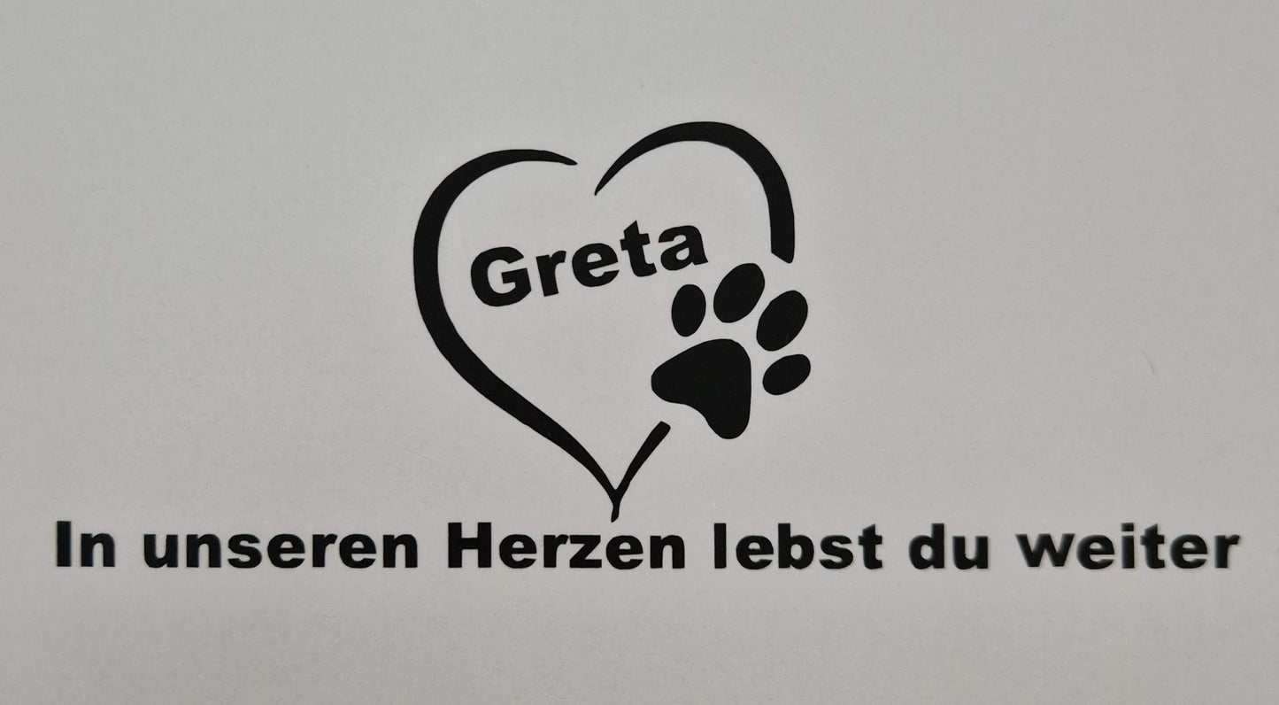 Personalisierte LED-Trauerkerze mit Timer