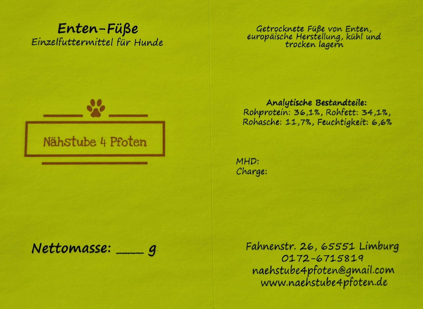 Enten-Füße