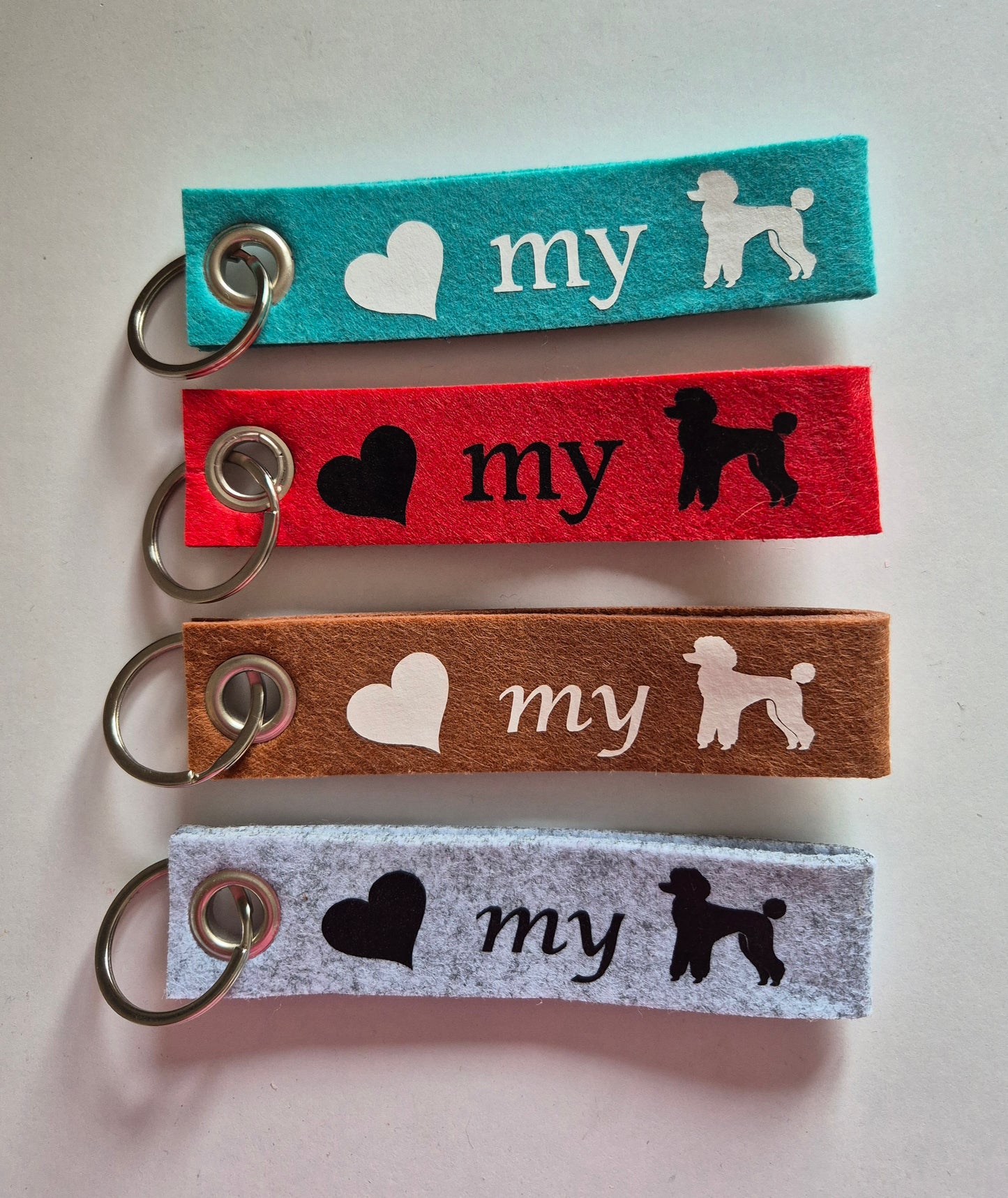 Sale Schlüsselanhänger Filz mit Pudel