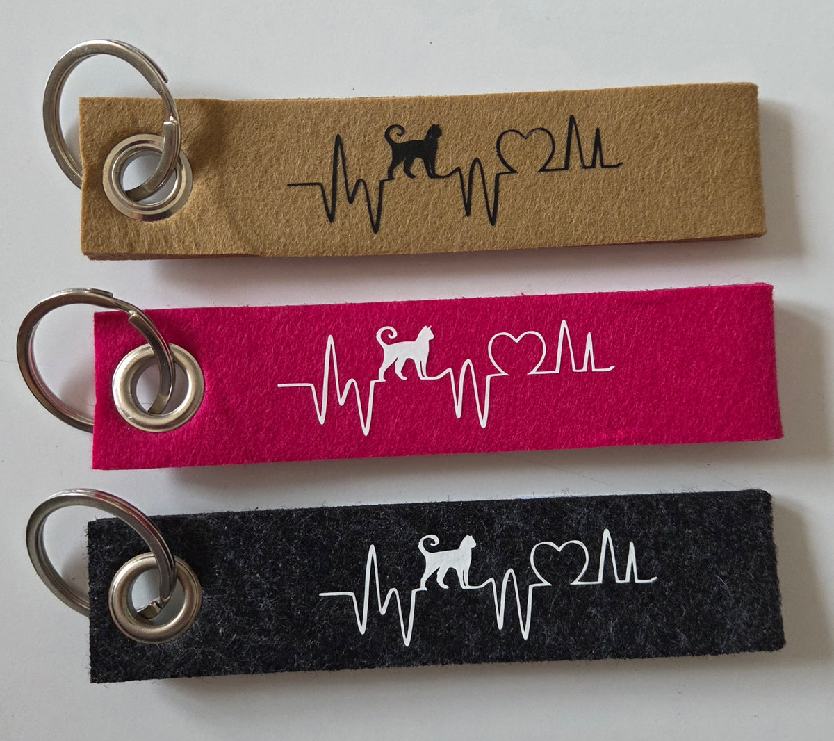 Sale Schlüsselanhänger Filz mit Katze