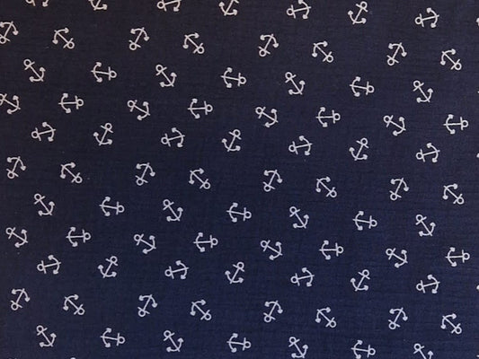 Hundehalstuch/Dreieckstuch/Bandana Anker blau